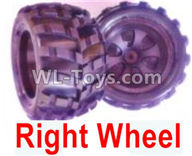 Wltoys 18405 Parts-Whole Right wheel unit(Include the Wheel hub,tire lether)-2 set,Wltoys 18405 RC Crawler Car Spare Parts Replacement Accessories,1:18 18405 4wd RC rock racing car Parts,On Road Drift Racing Truck Car Parts